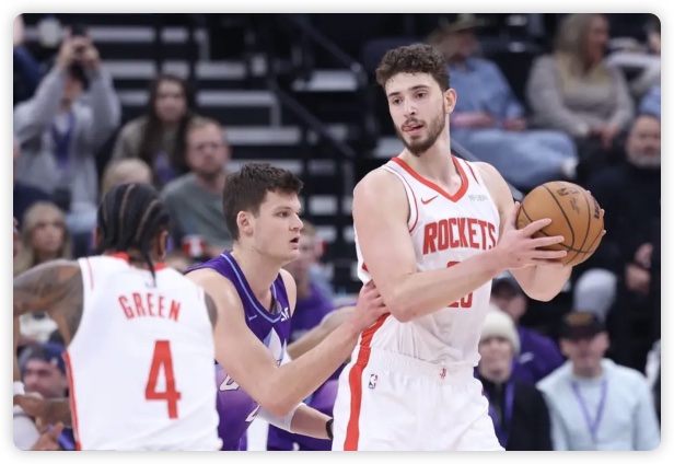 申京27+12乔治30+8 马尔卡宁23分火箭遭爵士逆转